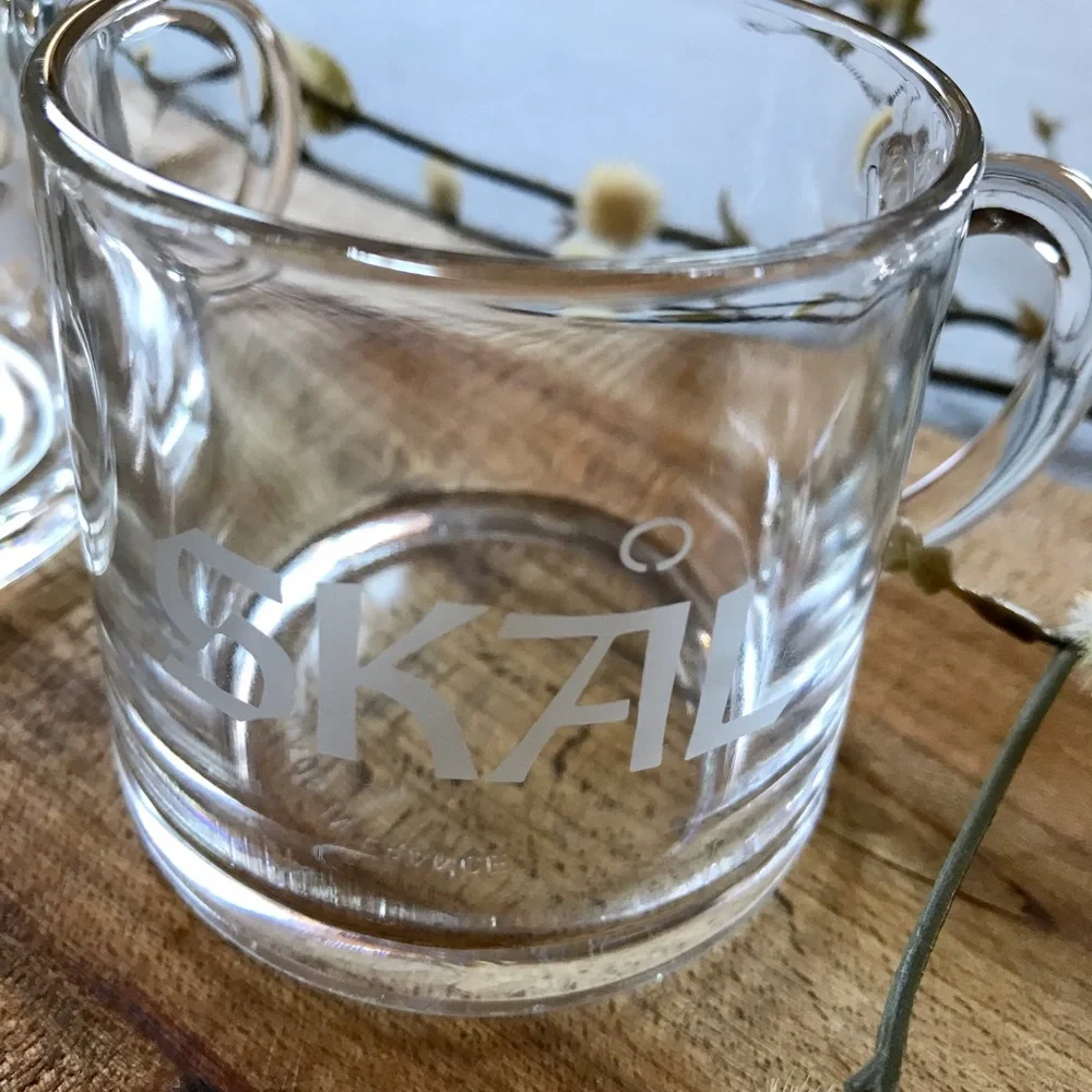 4 Coffee Glass Cups by Garrick